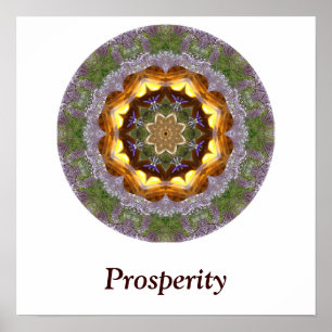 Poster da mandala da prosperidade