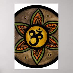Poster da mandala do OM