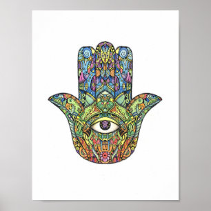 Poster da mão de Hamsa