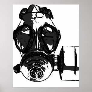 Poster da máscara de gás