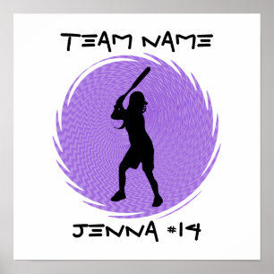 Poster da massa do softball