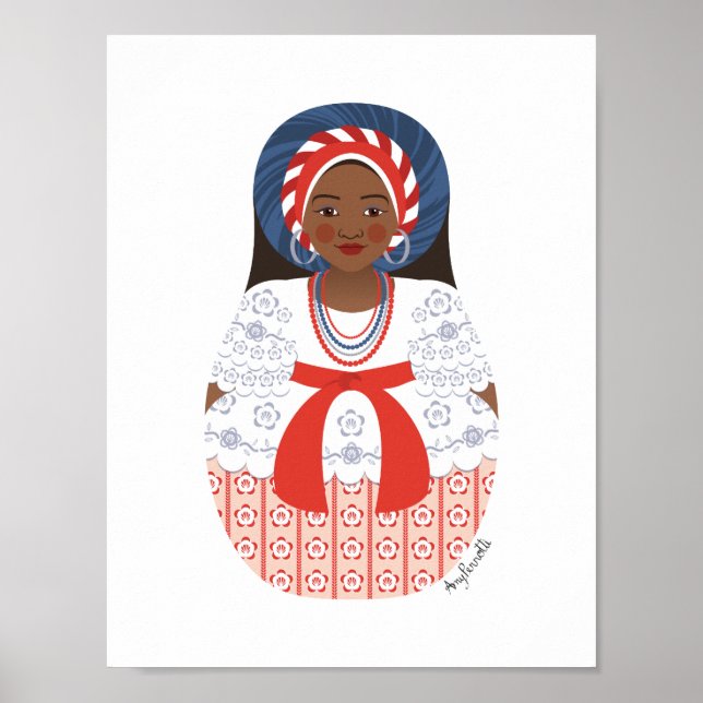 Poster da Matryoshka Brasileira da Bahia (Frente)