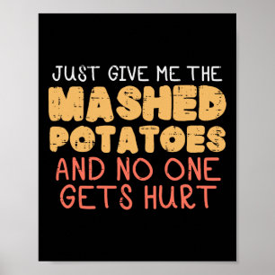 Poster Dá-Me Batatas Molhadas Engraçado Homens De Ação De