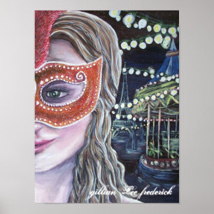 poster da meia-noite do carnaval