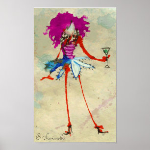 poster da menina de martini