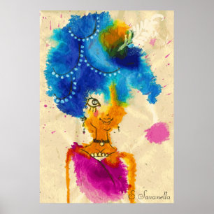 Poster da menina do vermelho