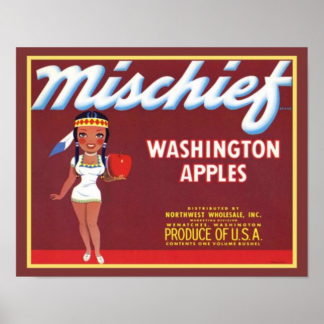 poster da Mischefe Washington Apples, de 1940 (Frente)