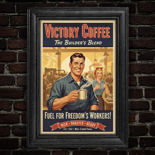 Poster da Mistura do Construtor de Cafés de Vitóri