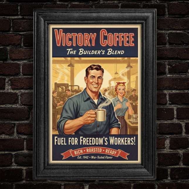 Poster da Mistura do Construtor de Cafés de Vitóri (Criador carregado)