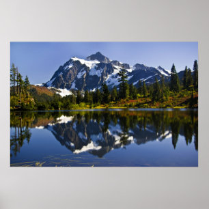 Poster da montagem Shuksan e do lago picture