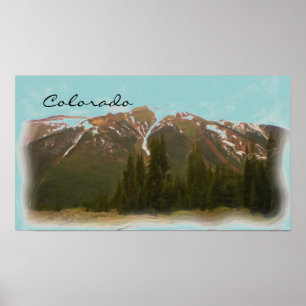 Poster da montanha do Colorado