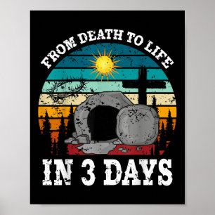 Poster Da Morte À Vida Em 3 Dias De Mulher Religiosa Pásc