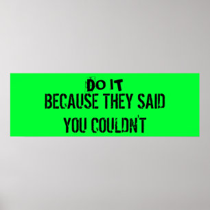 Poster da motivação do exercício