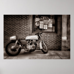 Poster da motocicleta de segunda-feira
