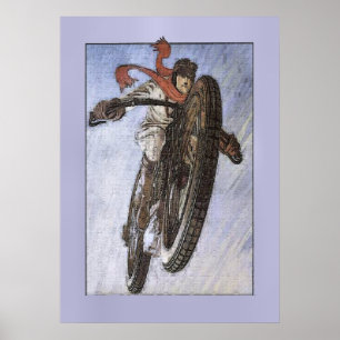 Poster da motocicleta do vintage
