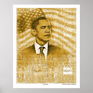 Poster da "mudança" de Obama