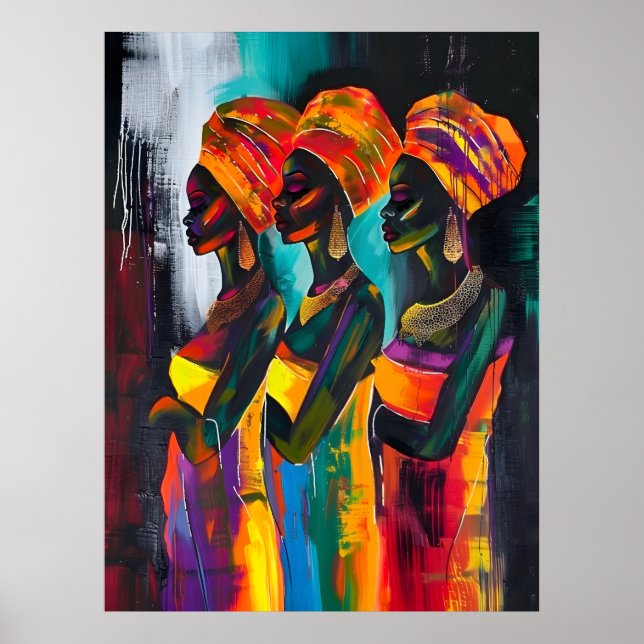 Poster da Mulher Africana (Frente)