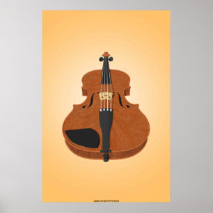 Poster da música: Modelo do violino 3D