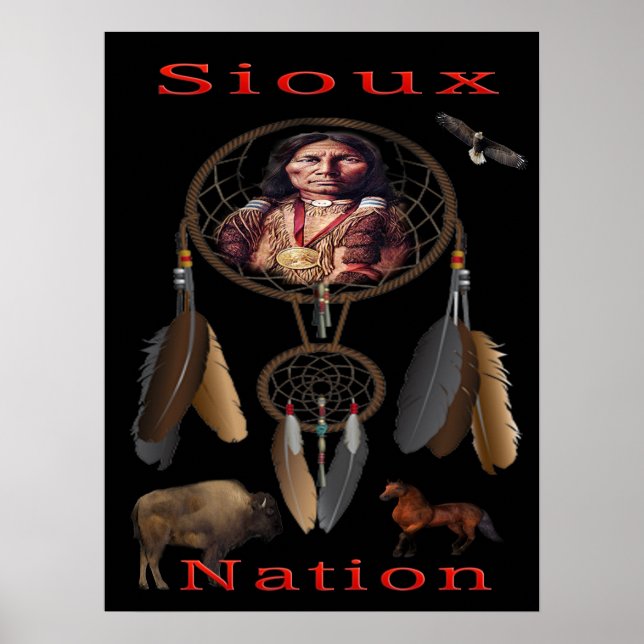 Poster da Nação Sioux (Frente)