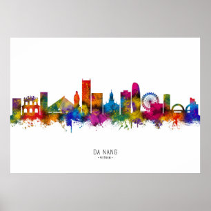 Poster Da Nang Vietnam Skyline