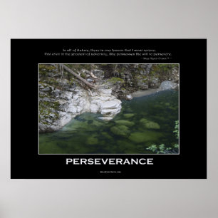 Poster da natureza da PERSEVERANÇA