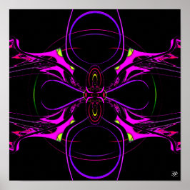 Poster da nave espacial aranha-borboleta (pareidol