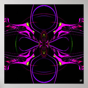 Poster da nave espacial aranha-borboleta (pareidol