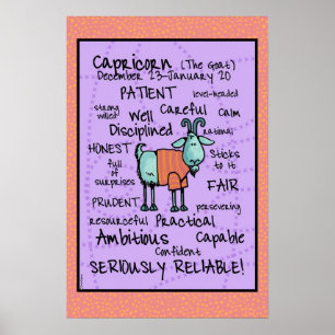 poster da nuvem de palavras capricorn