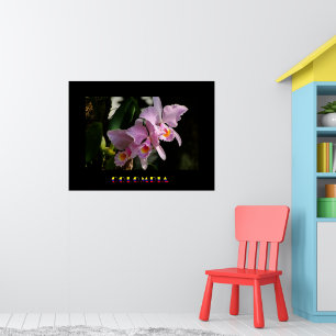 Poster da orquídea de Cattleya