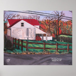 Poster da paisagem da fazenda