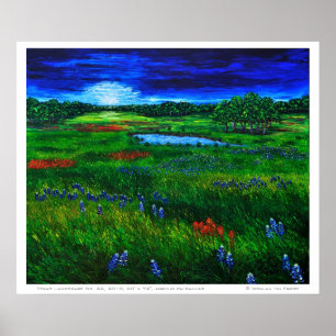 Poster da paisagem de Texas