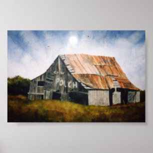 Poster da paisagem do país