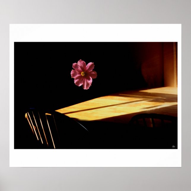 Poster da paisagem flutuante da janela (Frente)