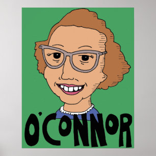 Poster da parede de Flannery O'Connor