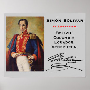 Poster da parede de Simón Bolivar*