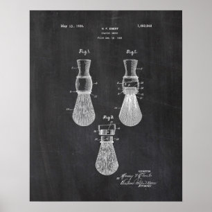 Poster da patente da escova de rapagem