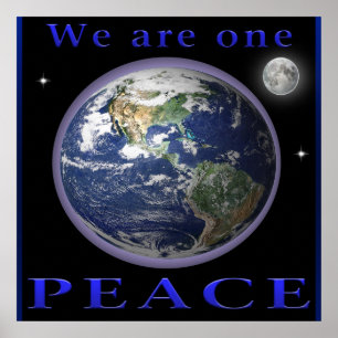Poster da paz de mundo