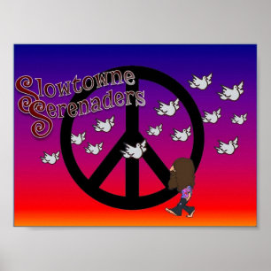 Poster da paz de Slowtowne Serenaders