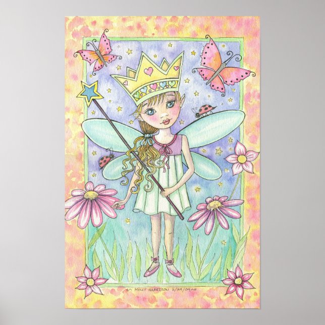 Poster da Pequena Fada Princesa por Molly Harrison (Frente)