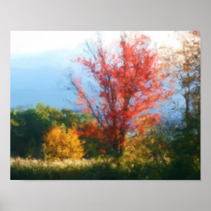 Poster da pintura da foto da natureza da folha do 
