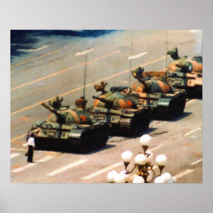 Poster da pintura do homem do tanque