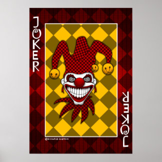 Poster da placa de joker