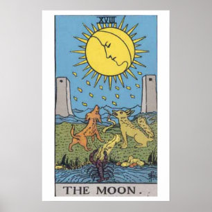 Poster da Placa de Tarot da Lua