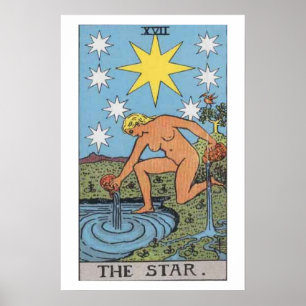 Poster da Placa de Tarot Star