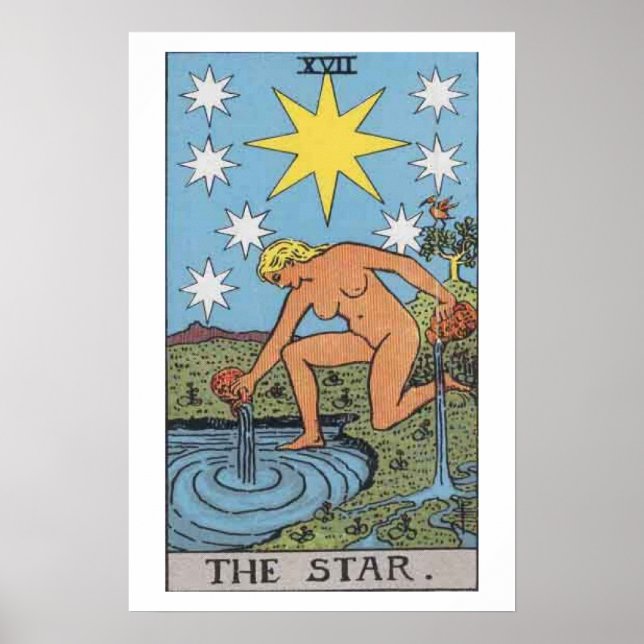 Poster da Placa de Tarot Star (Frente)