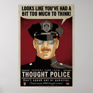 Poster da polícia do pensamento