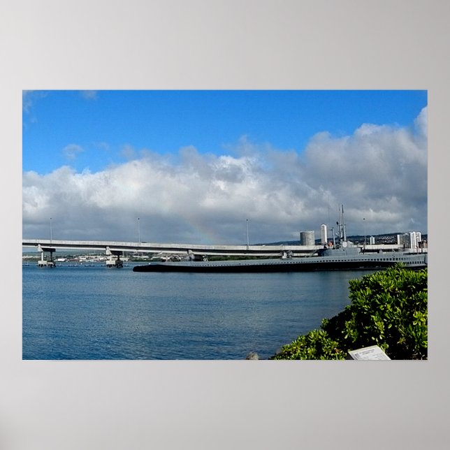 Pôster da Ponte da Ilha, Pearl Harbor, Havaí (Frente)