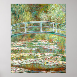 Pôster da Ponte de Monet sobre uma Lagoa de Nenúfa