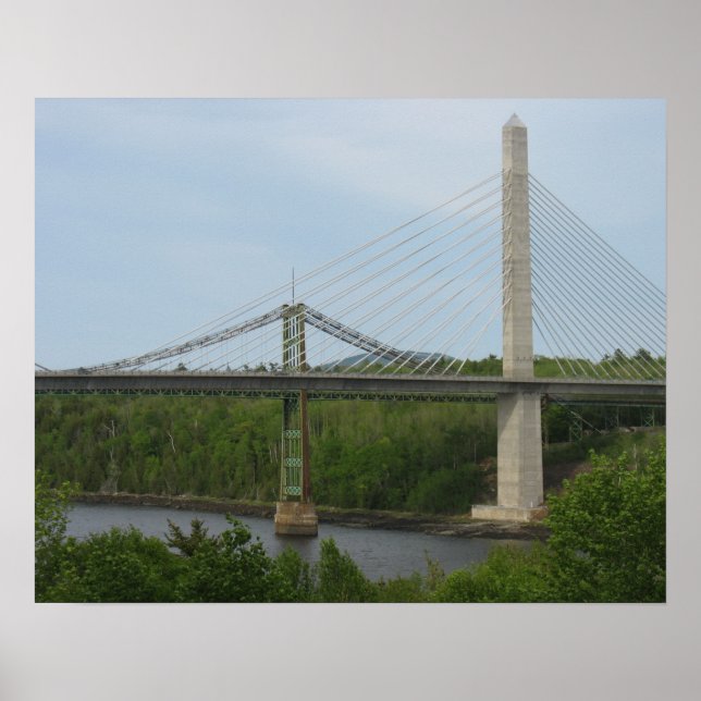 Pôster da Ponte Pênsil do Maine (Frente)