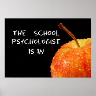 Poster da porta do psicólogo da escola